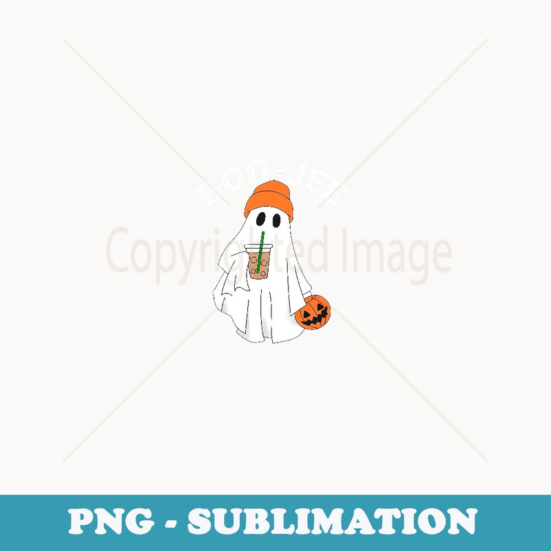 Coffee Lovers Cute Ghost Halloween Costume Boujee Boo-Jee - Instant Sublimation Digital Download