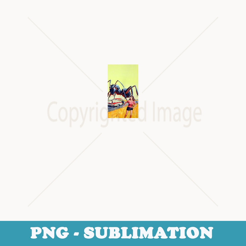 Classic Horror Movie Monsters-Vintage Giant Ant Monster - Retro PNG Sublimation Digital Download