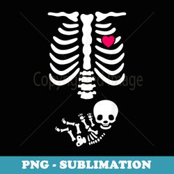 baby skeleton pregnancy announcement x-ray funny halloween - special edition sublimation png file