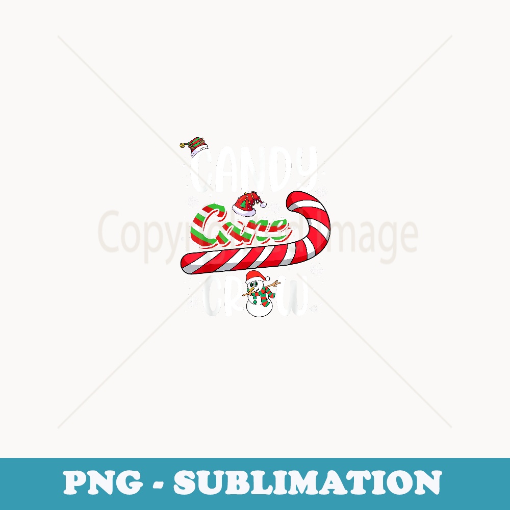 Candy Cane Crew Christmas Xmas Love Candy Boys Girls - PNG Sublimation Digital Download