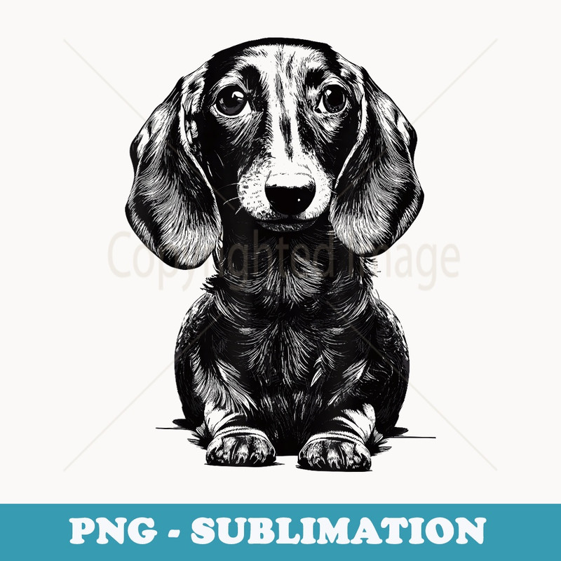 Dachshund, Wiener Dog Puppy, Doxie Mom - Trendy Sublimation Digital Download