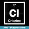 Chlorine - Cl - Periodic Table of Elements - Science s - Sublimation PNG File