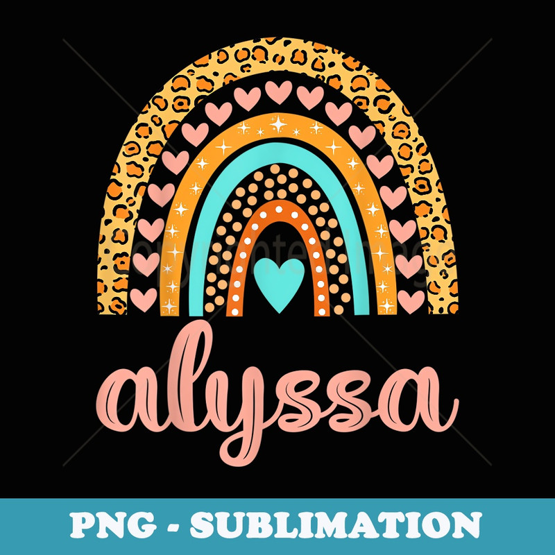 Alyssa Alyssa Name Birthday - Exclusive PNG Sublimation Download