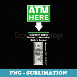 atm money machine funny halloween costume - decorative sublimation png file