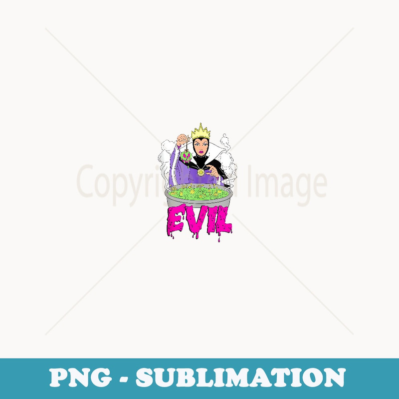 Disney Villains Evil Queen Grime Art - High-Resolution PNG Sublimation File