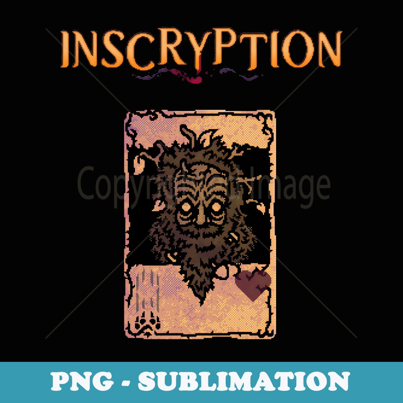 Inscryption Leshy Boss Psychological Horror Card Game Scary - Instant PNG Sublimation Download