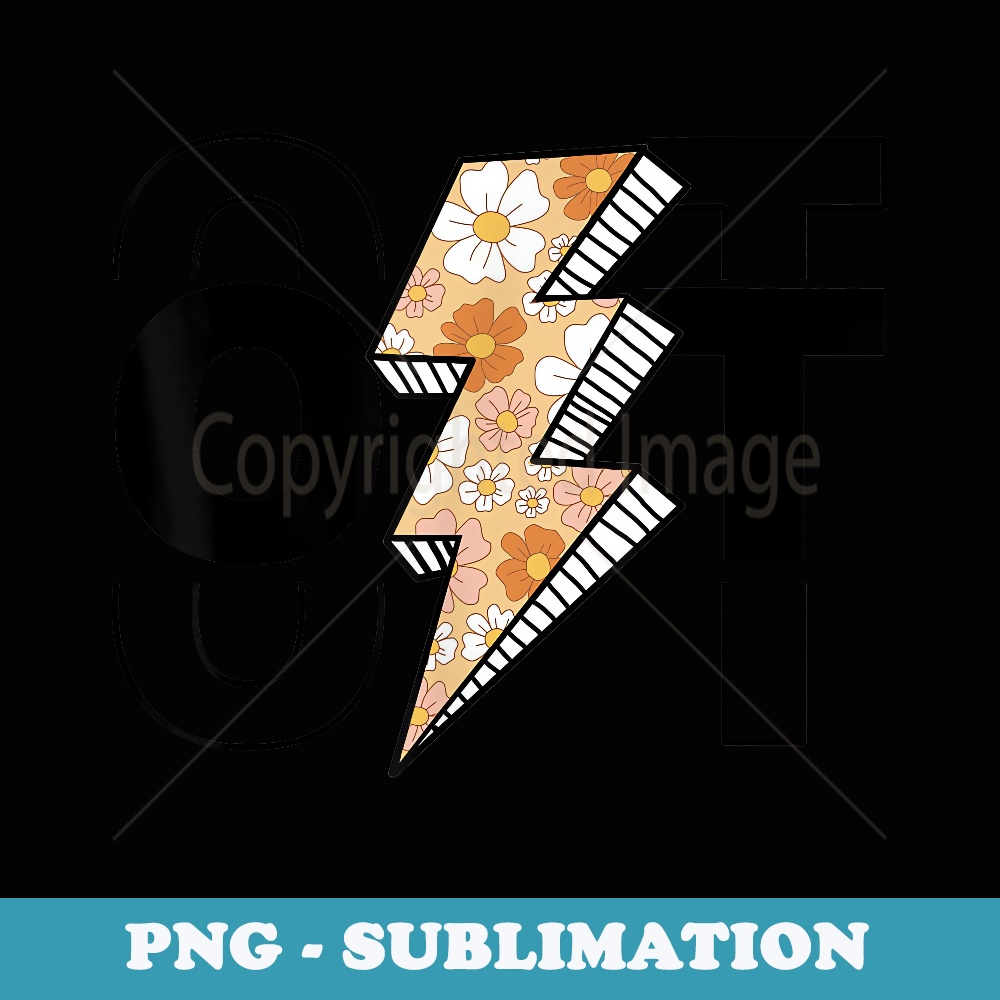 OT Flower Lightning Occupational Therapy OT Therapist - PNG Sublimation Digital Download