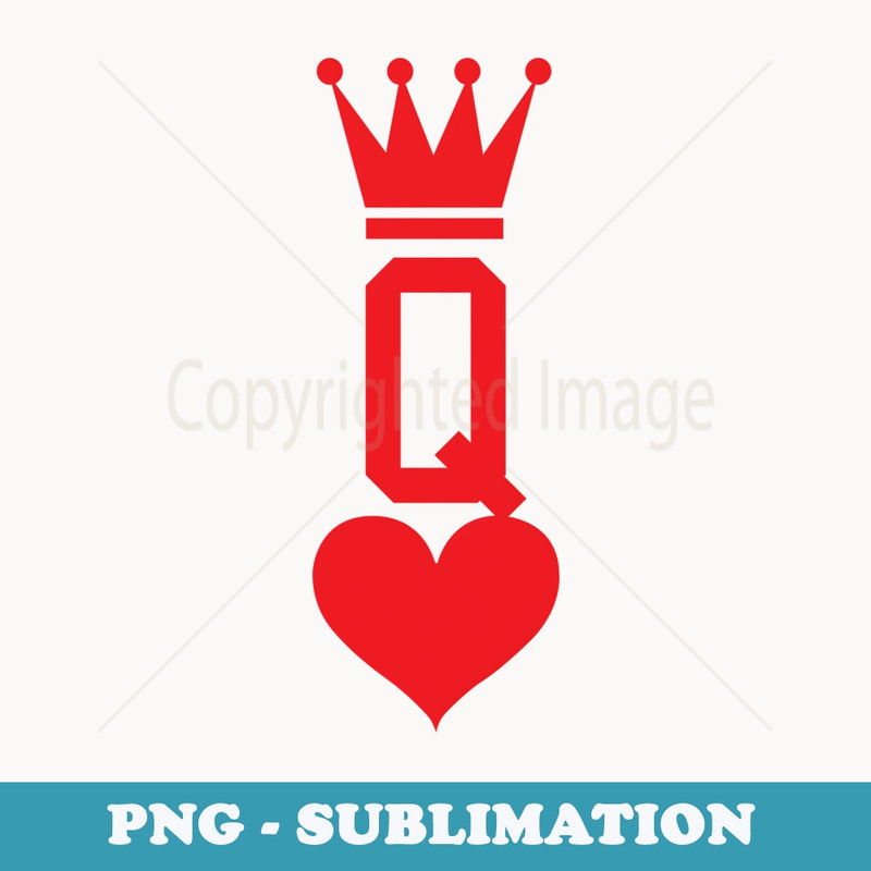 Queen of Hearts Playing Card Halloween Costume - Special Edition Sublimation PNG File
