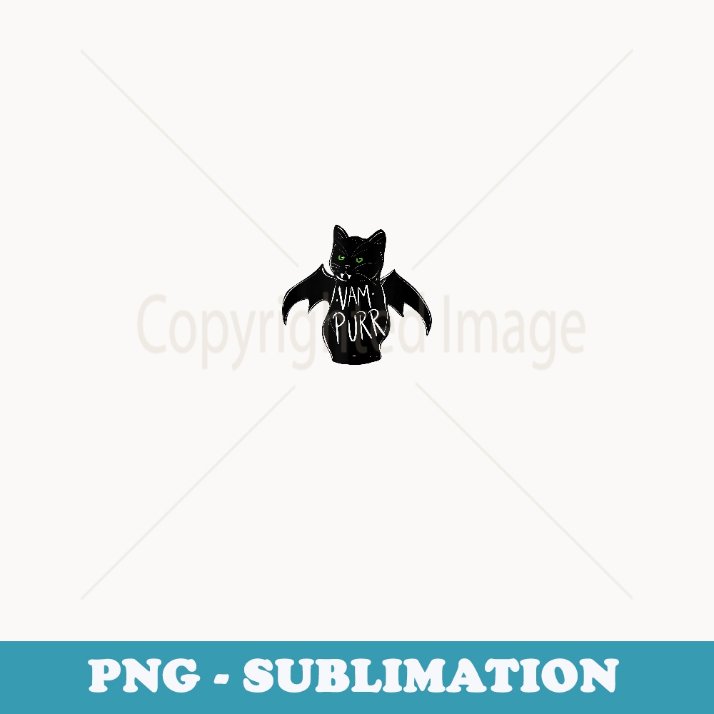 Vampurr Stay Spooky cute cat funny cat black - Trendy Sublimation Digital Download