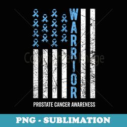 warrior light blue ribbon prostate cancer awareness - premium sublimation digital download