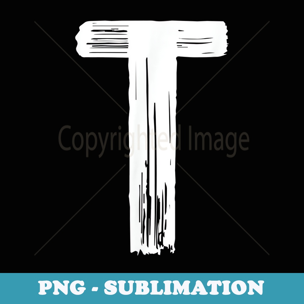 Funny Halloween Carnival Costume Letter T Vintage - Exclusive Sublimation Digital File