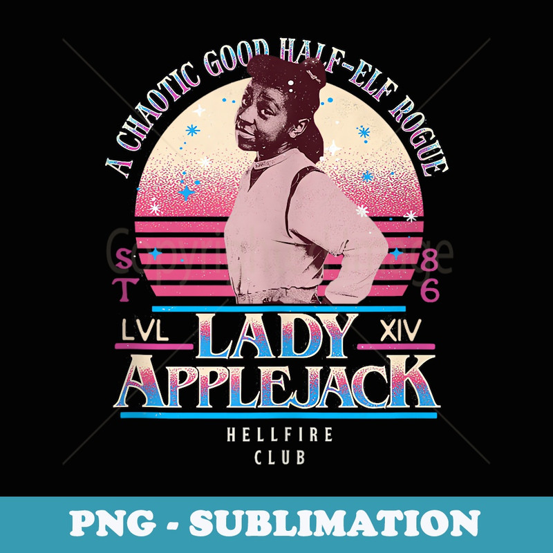 Stranger Things 4 Erica Lady Applejack Hellfire Club - Digital Sublimation Download File