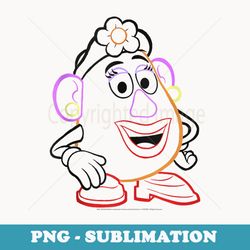 disney pixar toy story mrs. potato head line art - special edition sublimation png file