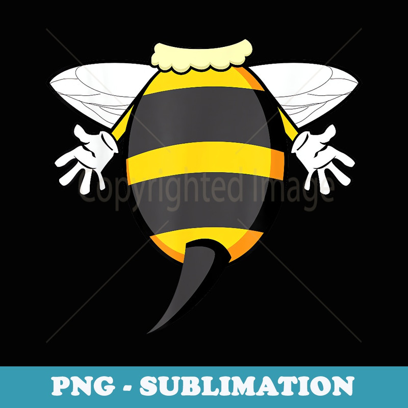 Funny Bee Costume Easy - Honeybee Halloween Cheap - Artistic Sublimation Digital File