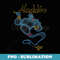 Disney Aladdin Distressed Genie Floating - PNG Sublimation Digital Download
