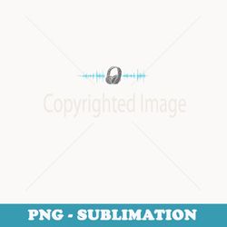 headphones headset earphones earplugs ecg pulse music wave - png transparent sublimation file