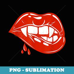 vampire th vampire fangs lips for halloween party - vintage sublimation png download