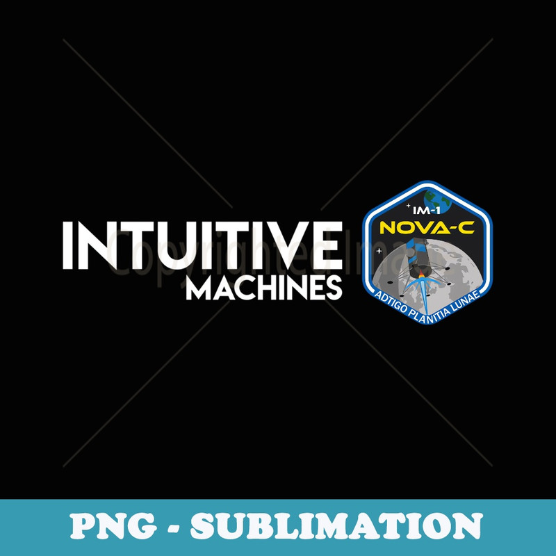 IM-1 Mission Glitch Artwork - Elegant Sublimation PNG Download