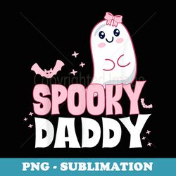 spooky daddy family cute pink white ghost boo halloween - png transparent sublimation design