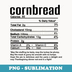 thanksgiving christmas cornbread nutritional facts - decorative sublimation png file