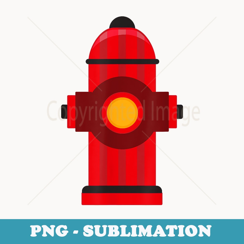 Fireman Fire Hydrant Fire Fighter - Sublimation Digital Download