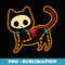 Traditional Day Of The Dead Mexico Sugar Skull Cat Halloween - Digital Sublimation Download File