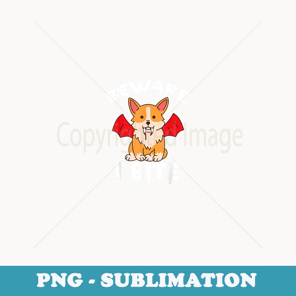 Halloween Corgi Cute Vampire Costume Bites Fangs - Digital Sublimation Download File
