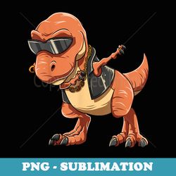 rex dabbing dinosaur rapper hip hop lovers dino dab - high-resolution png sublimation file