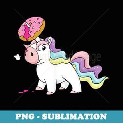 unicorn stabbing donut unicorns and donuts - sublimation png file