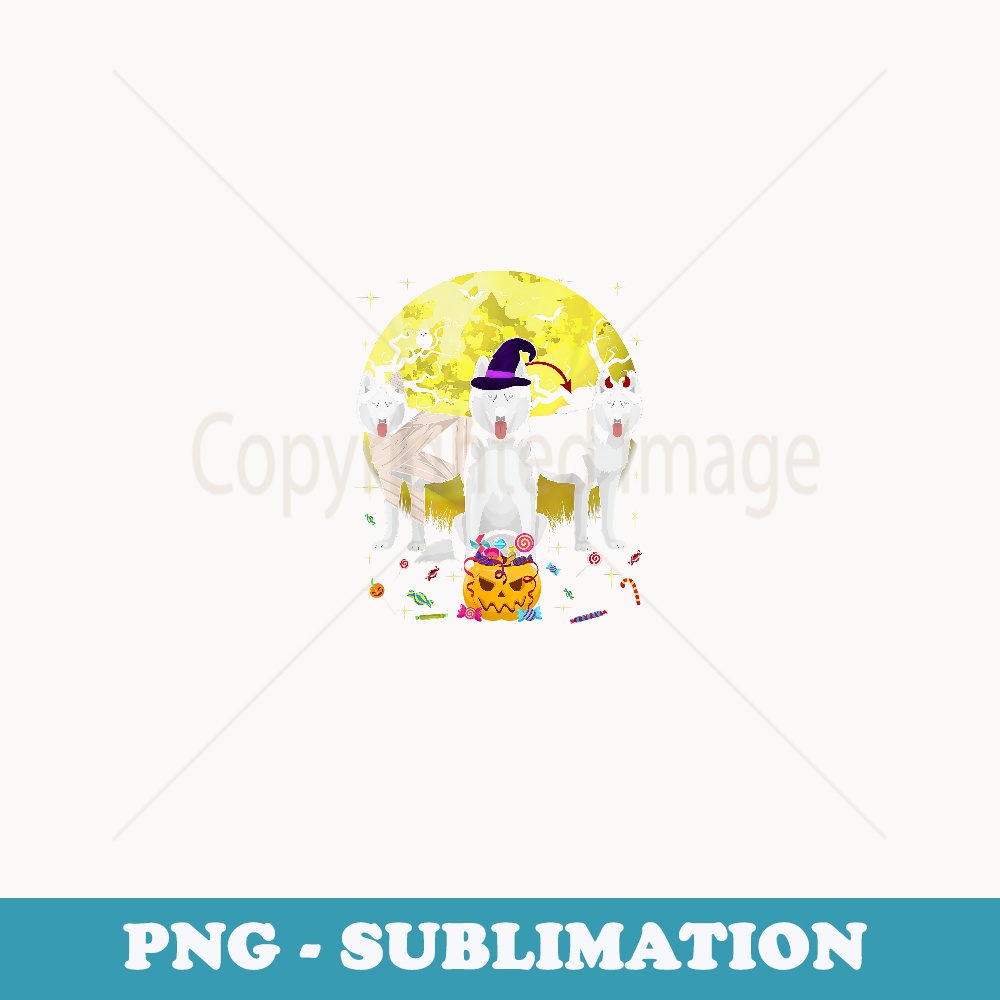 Fun Siberian Husky Halloween Costume Dog Lover - Stylish Sublimation Digital Download