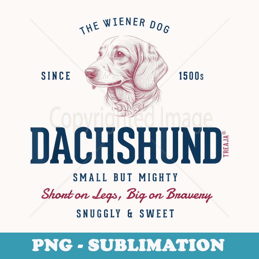 Retro Styled Vintage Dachshund - Professional Sublimation Digital Download