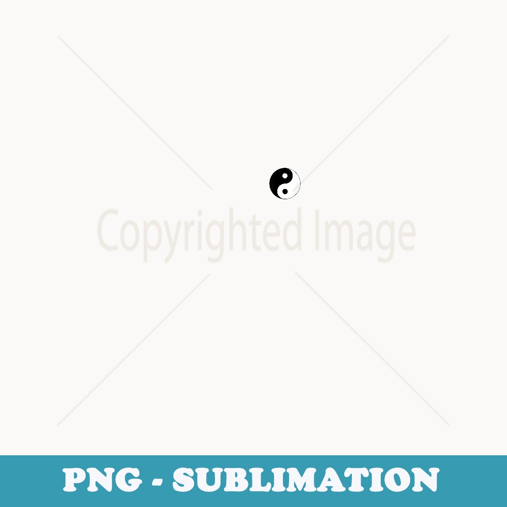 Small Yin Yang Black White Costume Cool Cute Christmas - High-Resolution PNG Sublimation File