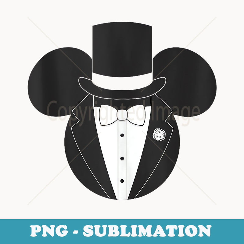 Disney Mickey And Friends Mickey Groom - Vintage Sublimation PNG Download