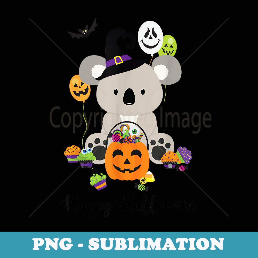 Happy Halloween Cute Koala Bear Lovers Halloween Party - Trendy Sublimation Digital Download