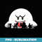 Super Mario Boo Trick Or Treat Halloween Silhouette - Trendy Sublimation Digital Download