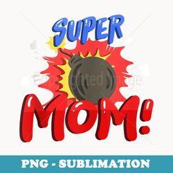 mom superhero comic birthday party family matching - premium sublimation digital download