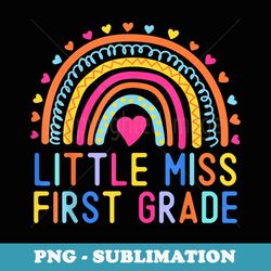 little miss first grade girls back to school 1st grade - stylish sublimation digital download