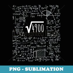 square root of 4900 birthday design 70 years old math geek - modern sublimation png file