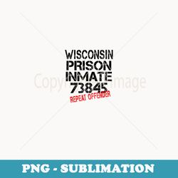 halloween wisconsin prisoner party costume t - signature sublimation png file