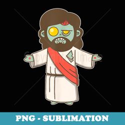 zombie jesus halloween - digital sublimation download file