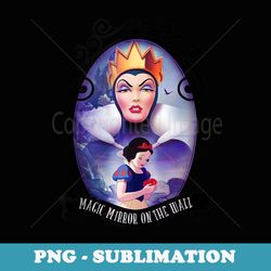 disney snow white evil queen magic mirror on the wall - png transparent sublimation design