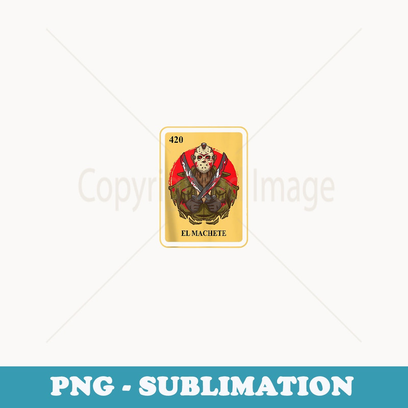 Mexican El Machete traditional Bingo Card game - Retro PNG Sublimation Digital Download