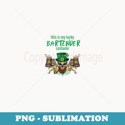 this is my lucky bartender costume st patricks day beer - exclusive sublimation digital file