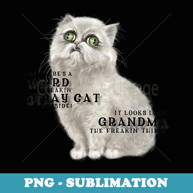 Weird Stray Cat Funny Pet - Professional Sublimation Digital Download