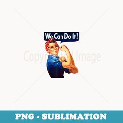 rosie the riveter we can do it feminist retro - special edition sublimation png file