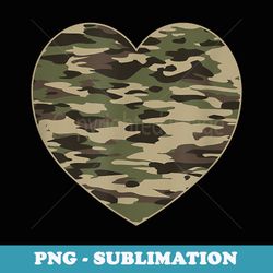 heart camoflauge clothing camo military tactical - unique sublimation png download