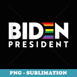 joseph biden for president lgbt gay pride rainbow - instant png sublimation download