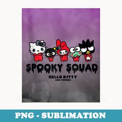 spooky squad halloween hello kitty - vintage sublimation png download
