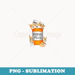 happy pills corgi - creative sublimation png download