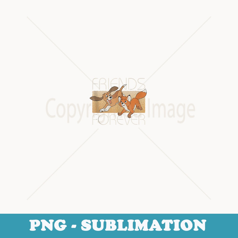 Disney The Fox and the Hound Friends Forever - High-Resolution PNG Sublimation File